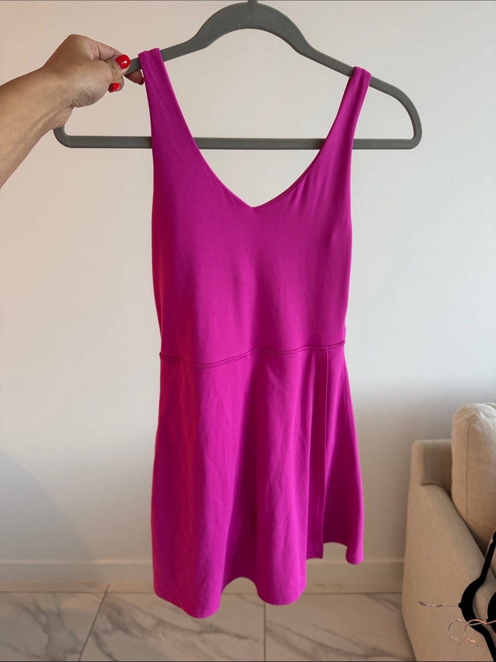 Mini tennis dress with shorts underneath
